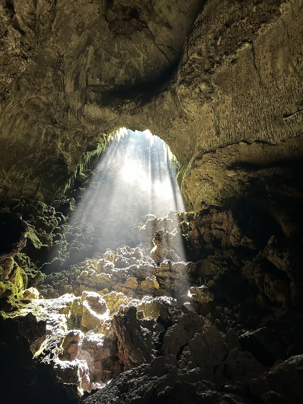 Cuevas de Lava, Volcán Xitle — fotografía del documento HMMX