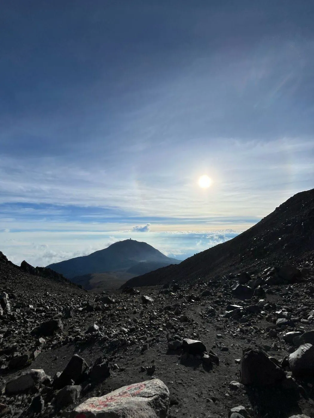 Vista desde las faldas del Pico de Orizaba hacia la Sierra Negra — fotografía del documento HMMX