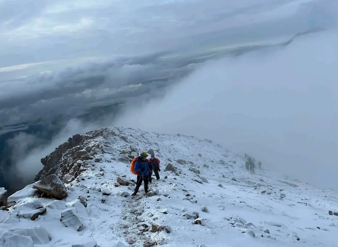 Primer Rodilla, Iztaccíhuatl - foto del recorrido